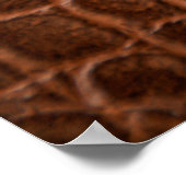 Bruin leder textuur voor achtergrond poster (Hoek)