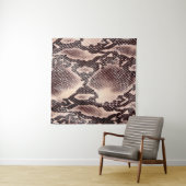 Bruin leder textuur wandkleed (In Situ (horizontaal))