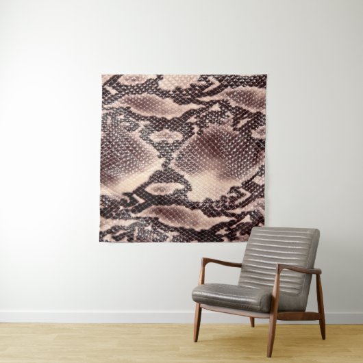 Bruin leder textuur wandkleed (In Situ (horizontaal))