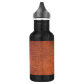 Bruin leder waterfles (Links)