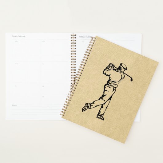Bruin lederen golf design planner (Display)