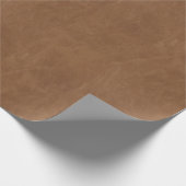 Bruin lederen textiel Ontvapt Cadeaupapier (Hoek)
