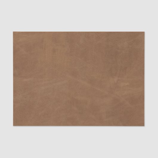 Bruin lederen textiel Ontvapt Tissuepapier (Voorkant)