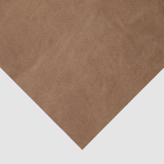 Bruin lederen textiel Ontvapt Tissuepapier (Detail)