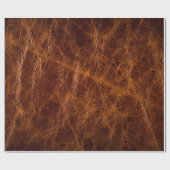 Bruin lederen texturele abstract, kunstmatig, acht cadeaupapier (Vlak)