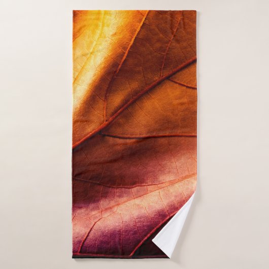 Bruin lederen textureleder, abstract, antiek, acht badhanddoek (Badhanddoek)