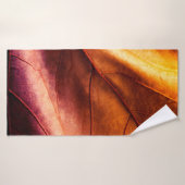 Bruin lederen textureleder, abstract, antiek, acht badhanddoek (Badhanddoek)