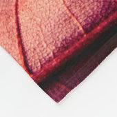Bruin lederen textureleder, abstract, antiek, acht fleece deken (Hoek)