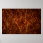 Bruin lederen textureleder, textuur, achtergrond,  poster (Voorkant)