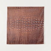 Bruin lederen textuur achtergrondabstract, gerijpt wandkleed (Voorkant (horizontaal))