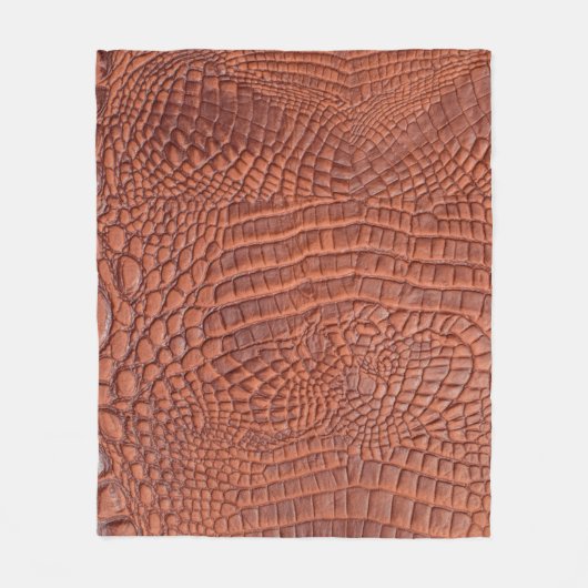 Bruin lederen textuur, achtergrondtextuur, abstrac fleece deken (Voorkant)