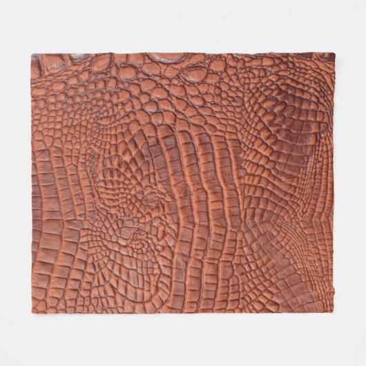 Bruin lederen textuur, achtergrondtextuur, abstrac fleece deken (Voorkant (Horizontaal))