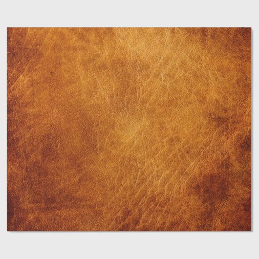 Bruin lederen textuur cadeaupapier (Vlak)