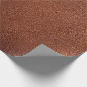 Bruin lederen textuur cadeaupapier (Hoek)