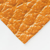 Bruin lederen textuur fleece deken (Hoek)