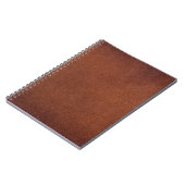 Bruin lederen textuur notitieboek (Linkerzijde)