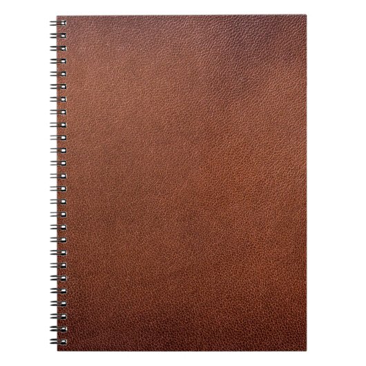Bruin lederen textuur notitieboek (Voorkant)
