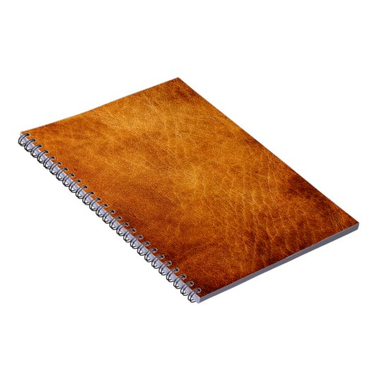 Bruin lederen textuur notitieboek (Rechterzijde)
