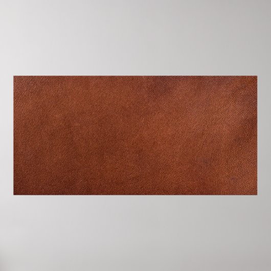 Bruin lederen textuur poster (Voorkant)