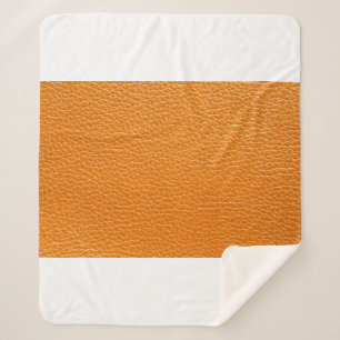 Bruin lederen textuur sherpa deken