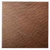Bruin lederen textuur tegeltje (Voorkant)