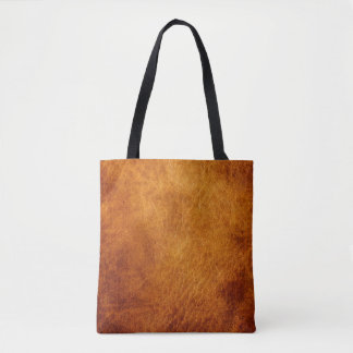 Bruin lederen textuur tote bag