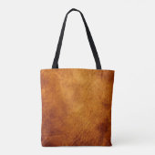Bruin lederen textuur tote bag (Achterkant)