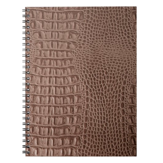Bruin lederen textuurachtergrond, macroski dicht notitieboek (Voorkant)