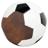 Bruin lederen Voetbal – Classic & Tijdloze Des (Drie kwart)