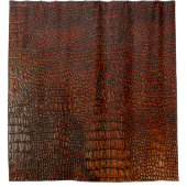 Bruin ledertextureleder, abstract, antiek, ,ba douchegordijn (Voorkant)
