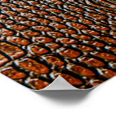 Bruin ledertextureleder, abstract, antiek, ,ba poster (Hoek)