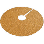 Bruin leer, close-up textuur achtergrond. kerstboom rok (Gekanteld)