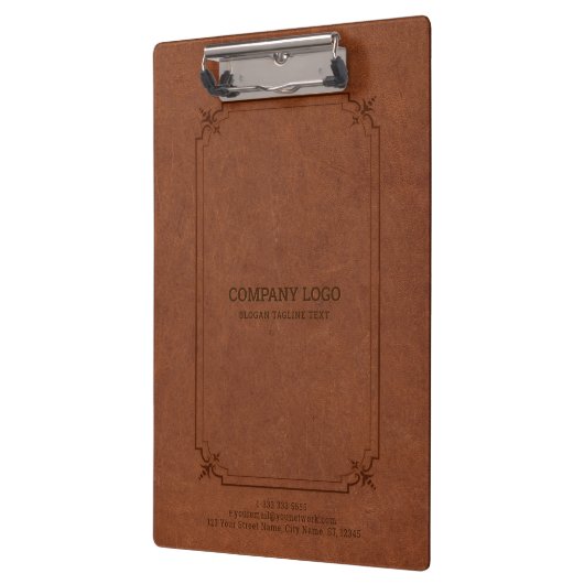 Bruin  leer en Lijst Klembord (Links)
