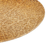 Bruin leer: Gedetailleerde Textuurclose-up Snijplank (Hoek)