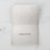 Bruin leer verjaardag voor schoonzoon kaart (Binnen)