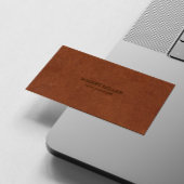 Bruin  leertextuur visitekaartje