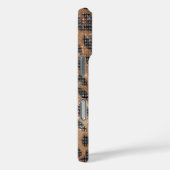 Bruin Leopard Animal Print Sparkle Case-Mate iPhone Case (Achterkant / Rechts)