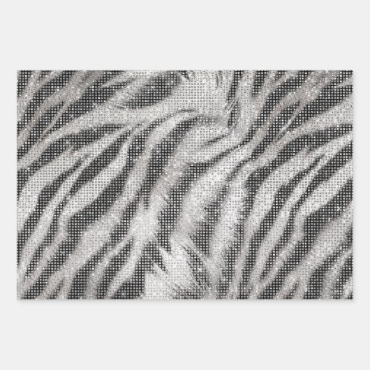 Bruin Leopard Animal Print Sparkle Inpakpapier Vel (Voorkant 2)