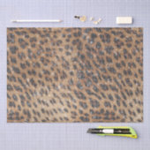 Bruin Leopard Animal Print Sparkle Tissuepapier (Craft)