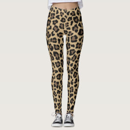Bruin Leopard Print Herfst Outfit Leggings