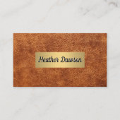 Bruin Lijst en metallisch goud Visitekaartje (Voorkant)