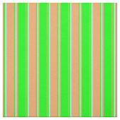 Bruin, Limoen en Turquoise Pattern Stof (Swatch)