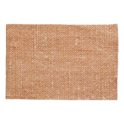 Bruin Linnen Canvas Textuur Achtergrond Kussensloop (Achterkant)