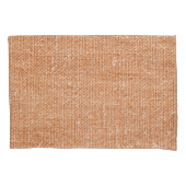 Bruin Linnen Canvas Textuur Achtergrond Kussensloop (Voorkant)