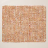 Bruin Linnen Canvas Textuur Achtergrond Sherpa Deken (Voorkant (horizontaal))
