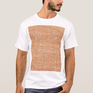 Bruin Linnen Canvas Textuur Achtergrond T-shirt