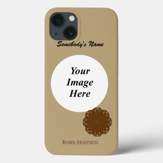 Bruin lintsteen voor ribbon door Kenneth Yoncich Case-Mate iPhone Case (Achterkant)