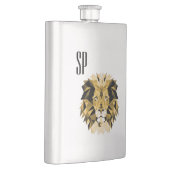 Bruin Lion Monogram Heupfles (Rechts)