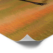 Bruin Llama in het najaar van het Boerderij Poster (Hoek)