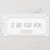 bruin logo Business Cadeaubon (Voorkant)